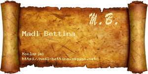 Madl Bettina névjegykártya