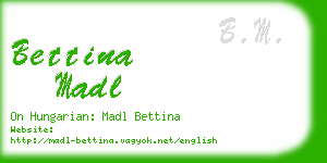 bettina madl business card